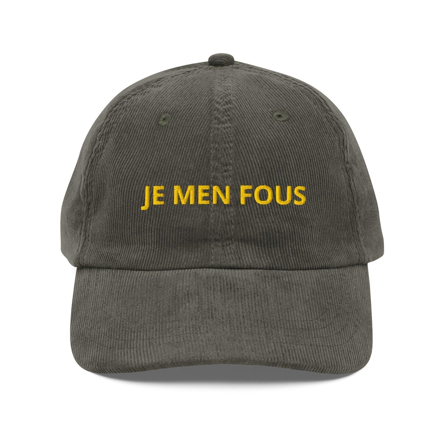 Custom Embroidered Je M'en Fous Hat