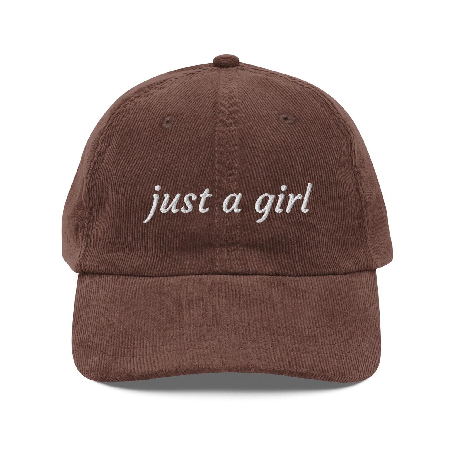 Custom Embroidered Just a Girl Hat