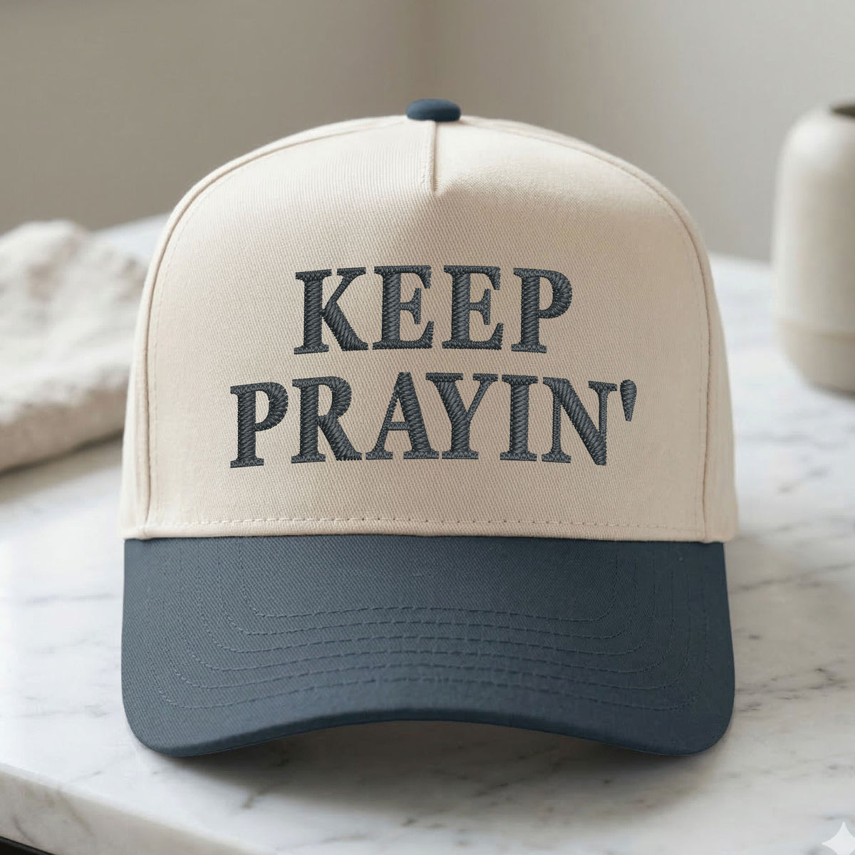 Custom Embroidered Keep Prayin' Snapback Hat