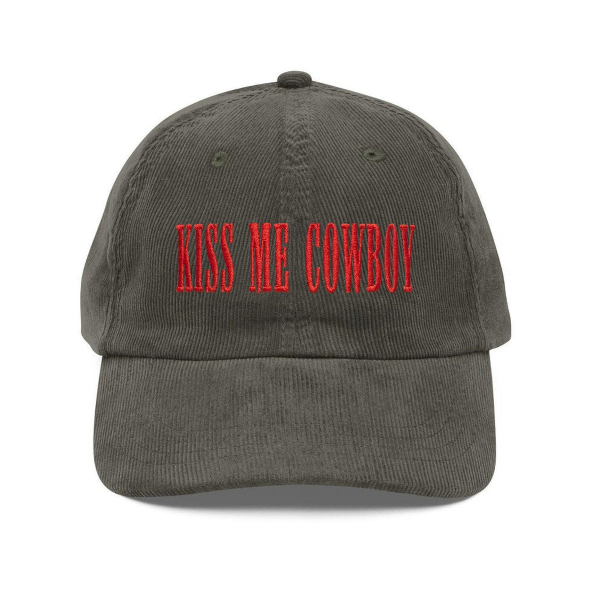 Custom Embroidered Kiss Me Cowboy Hat - Valentine Western Heart Cap