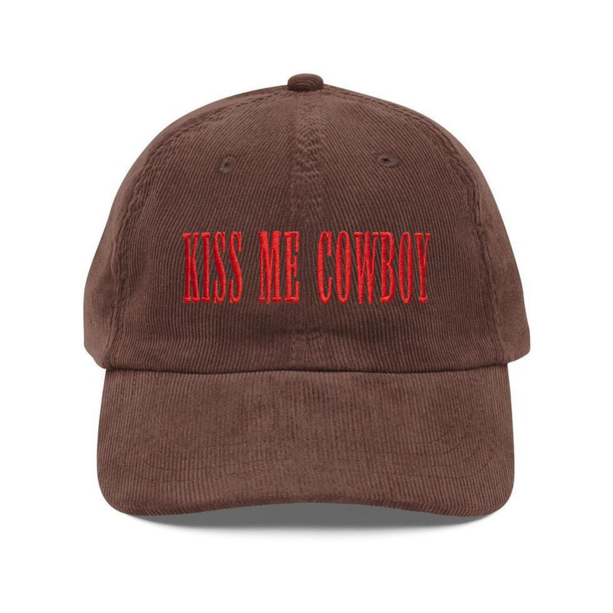 Custom Embroidered Kiss Me Cowboy Hat - Valentine Western Heart Cap