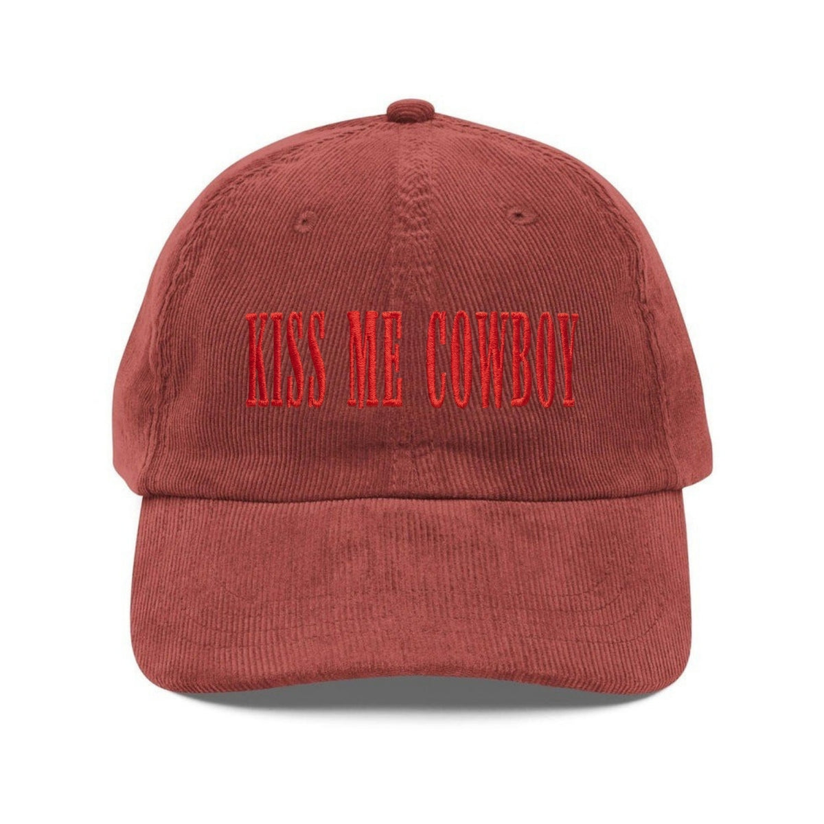 Custom Embroidered Kiss Me Cowboy Hat - Valentine Western Heart Cap