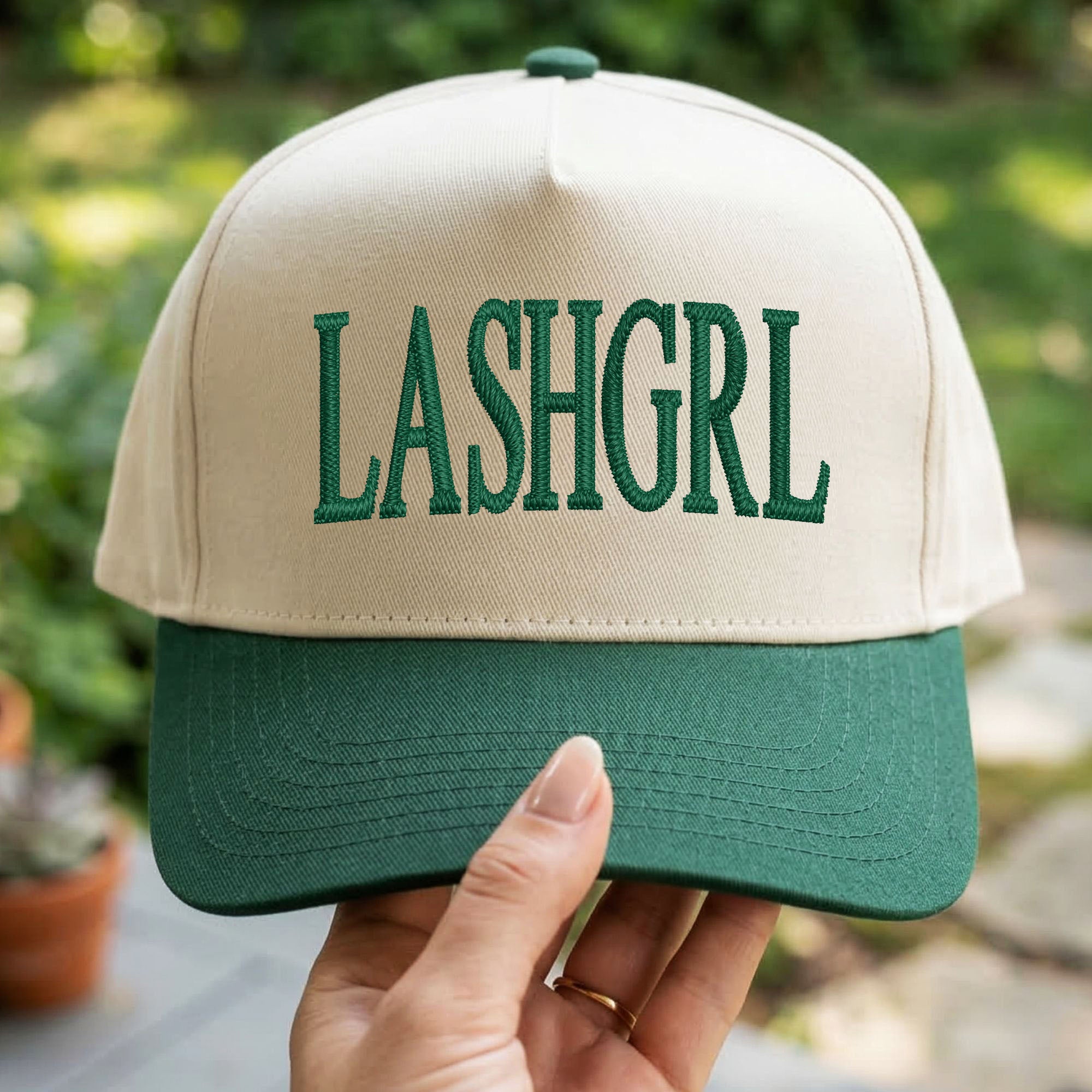 Custom Embroidered LASHGRL Snapback Hat