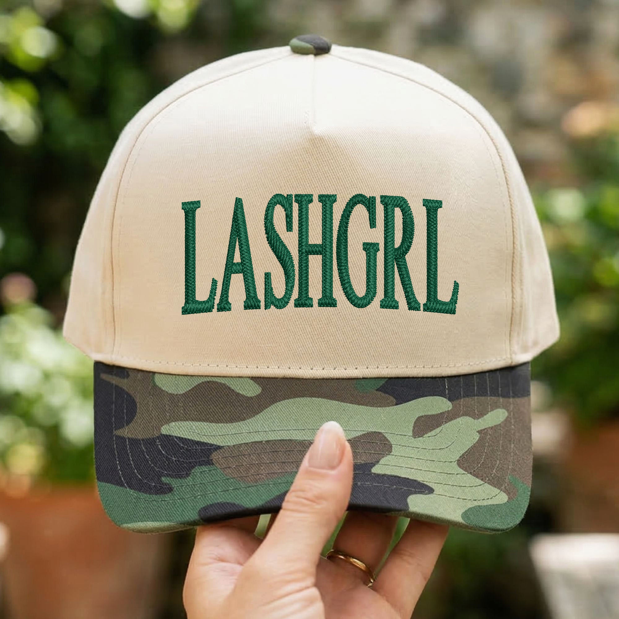 Custom Embroidered LASHGRL Snapback Hat