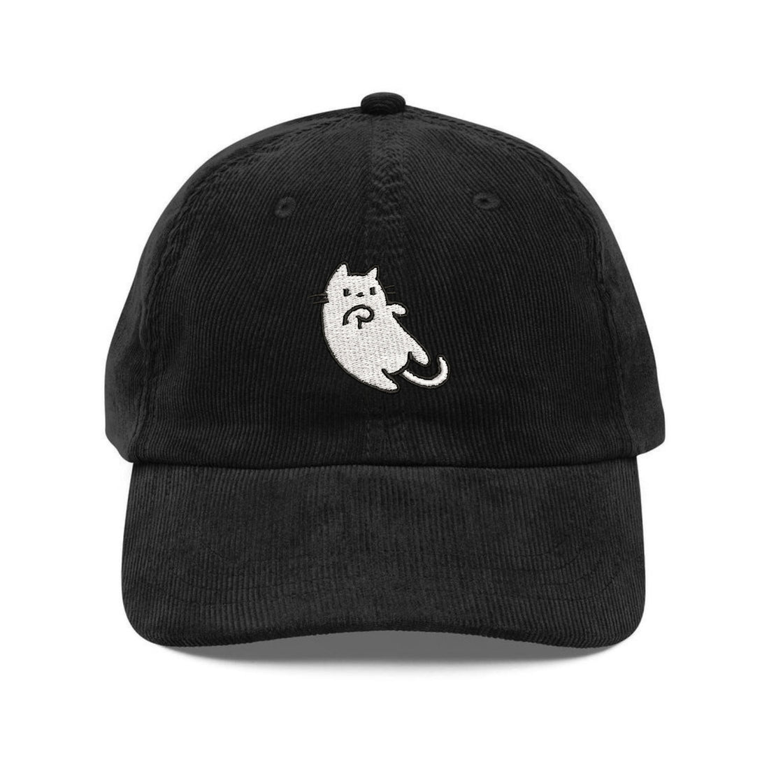 Custom Embroidered Laying Down Cat Hat - Cute Pet Lover Vintage Cap