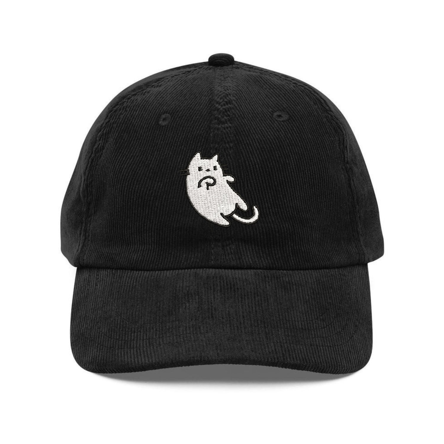 Custom Embroidered Laying Down Cat Hat - Cute Pet Lover Vintage Cap