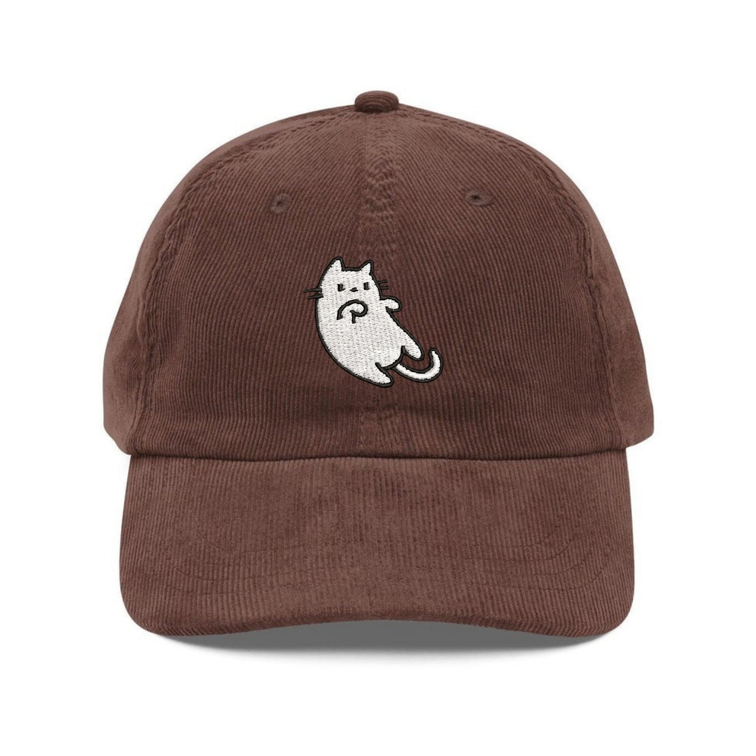 Custom Embroidered Laying Down Cat Hat - Cute Pet Lover Vintage Cap