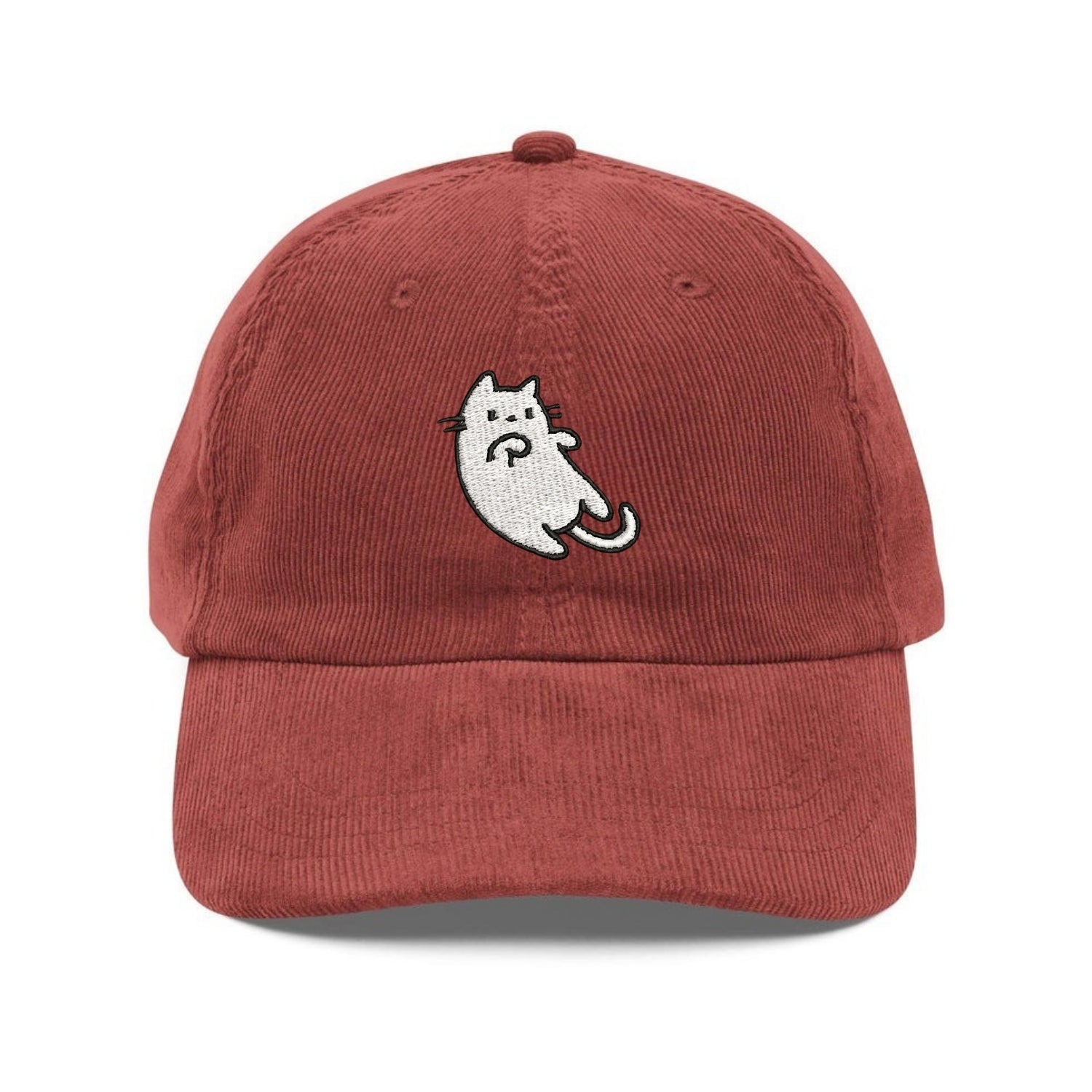 Custom Embroidered Laying Down Cat Hat - Cute Pet Lover Vintage Cap