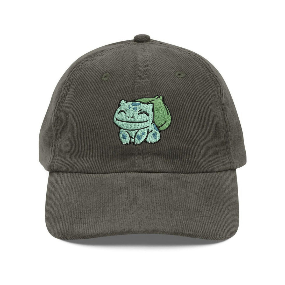 Custom Embroidered Leaf Green Cartoon Hat - Cute Minimalist Cap