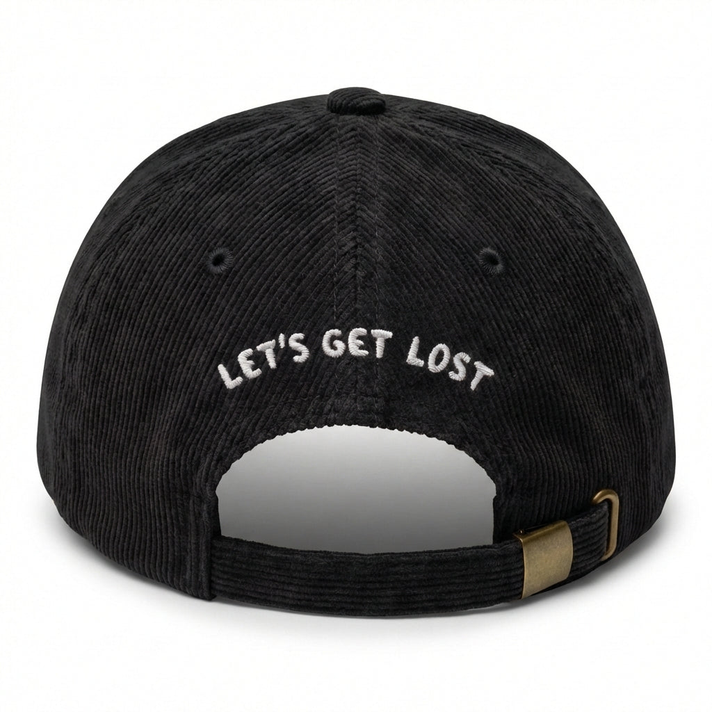 Custom Embroidered Let’s Get Lost Hat - Wanderlust Adventure Cap