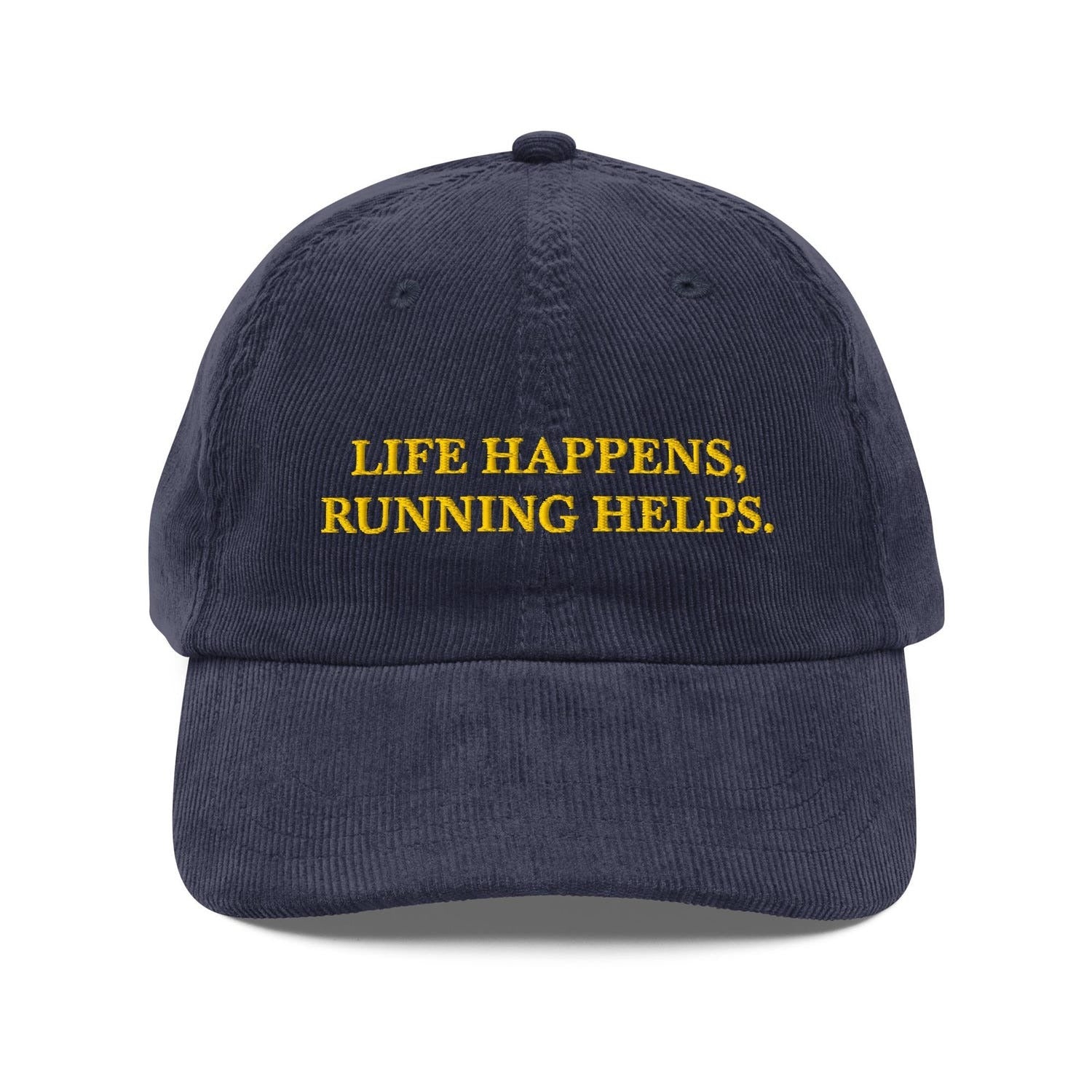 Custom Embroidered Life Happens, Running Helps Hat