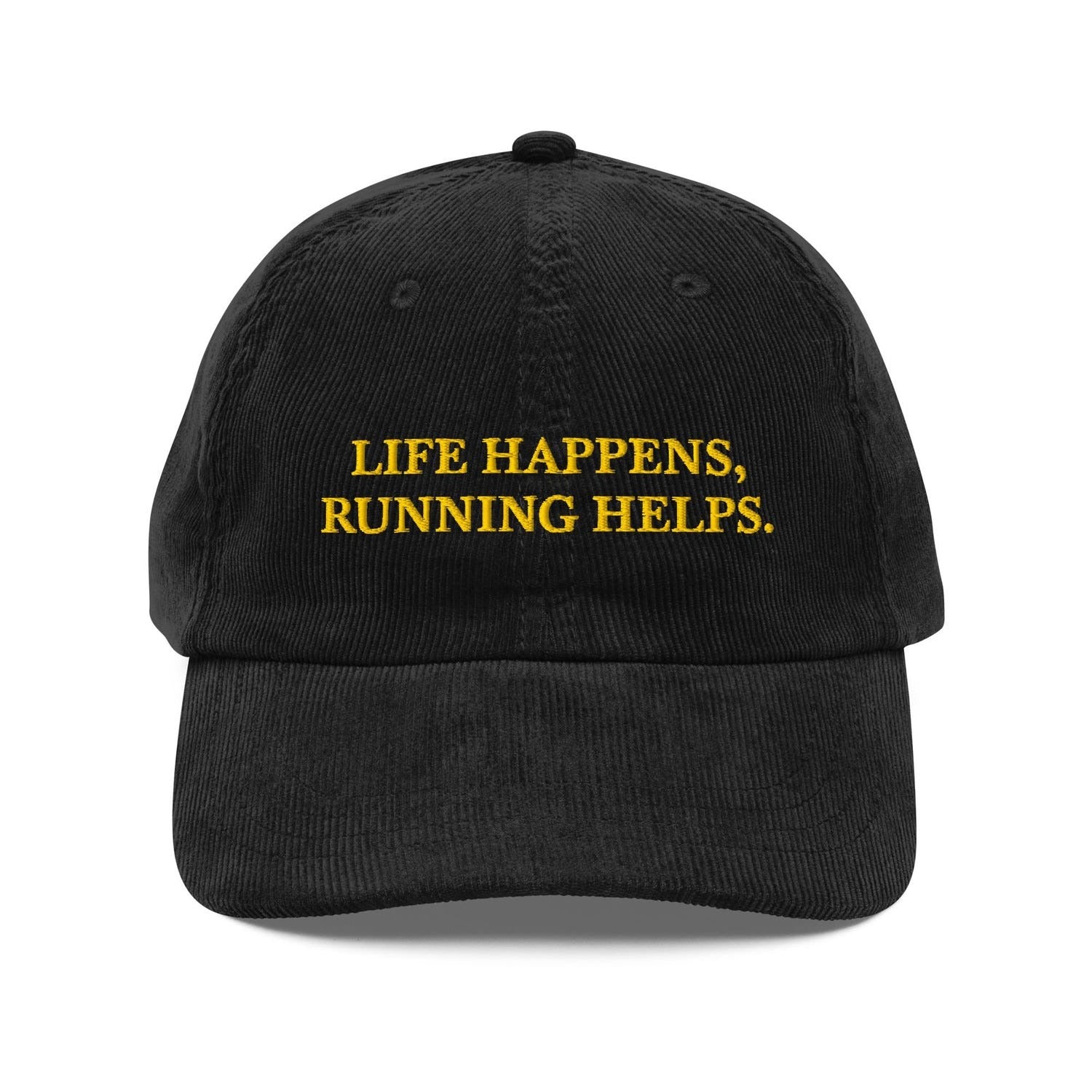 Custom Embroidered Life Happens, Running Helps Hat