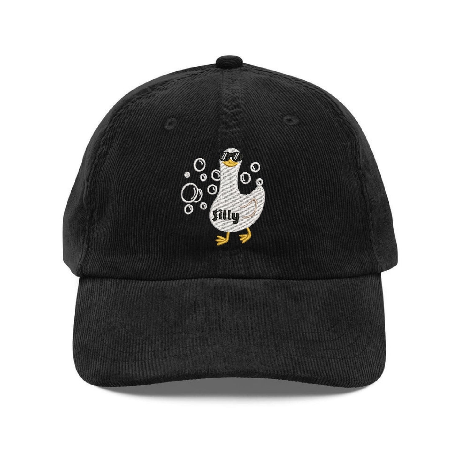 Custom Embroidered Light Blue Silly Goose Hat - Cute Animal Lover Cap