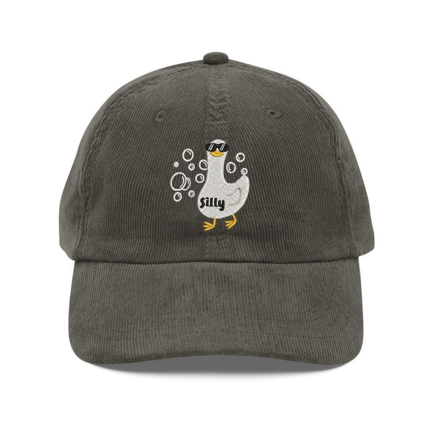 Custom Embroidered Light Blue Silly Goose Hat - Cute Animal Lover Cap