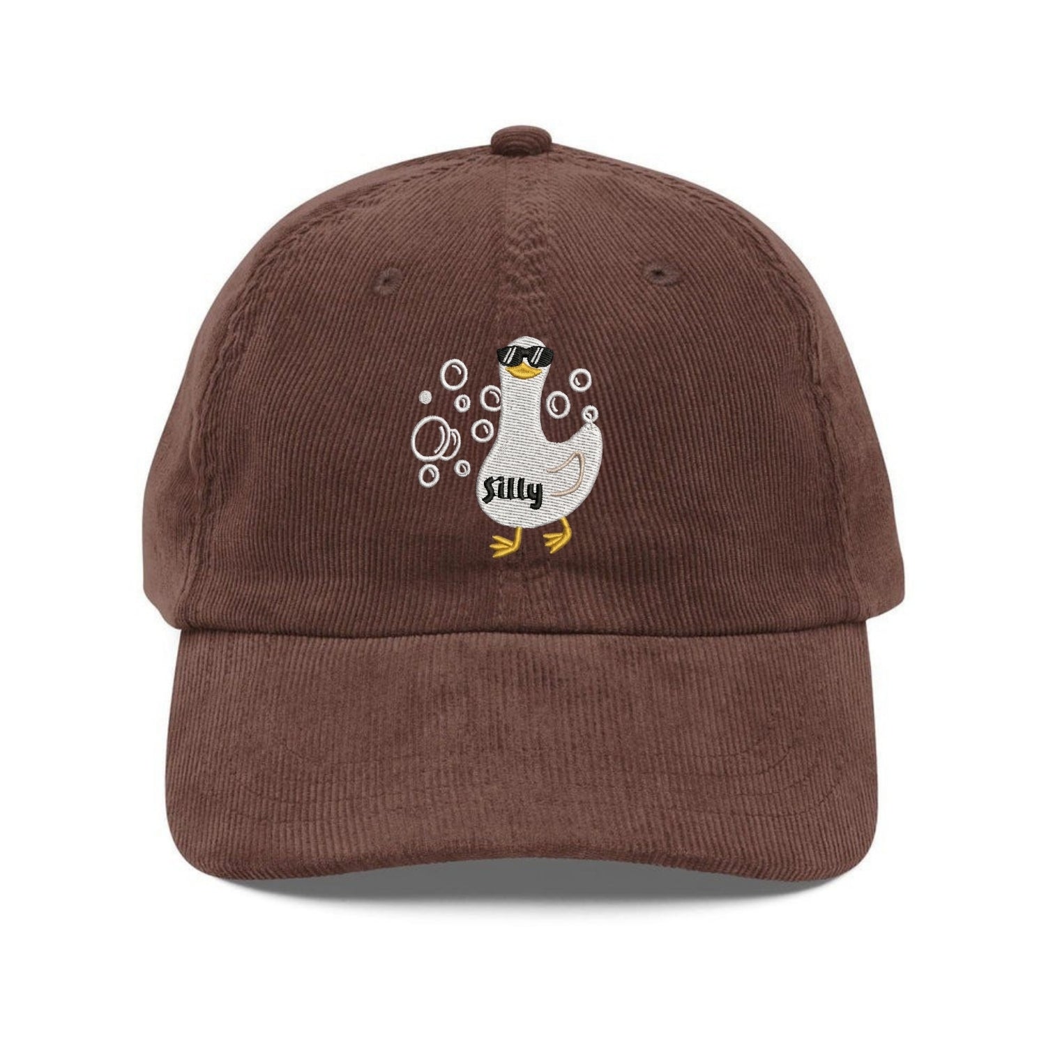 Custom Embroidered Light Blue Silly Goose Hat - Cute Animal Lover Cap