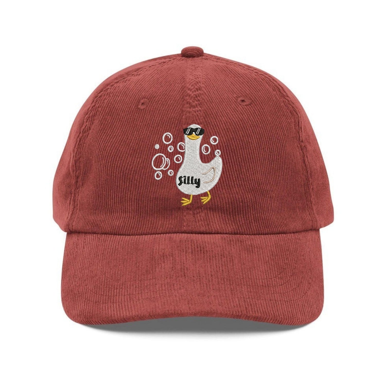 Custom Embroidered Light Blue Silly Goose Hat - Cute Animal Lover Cap