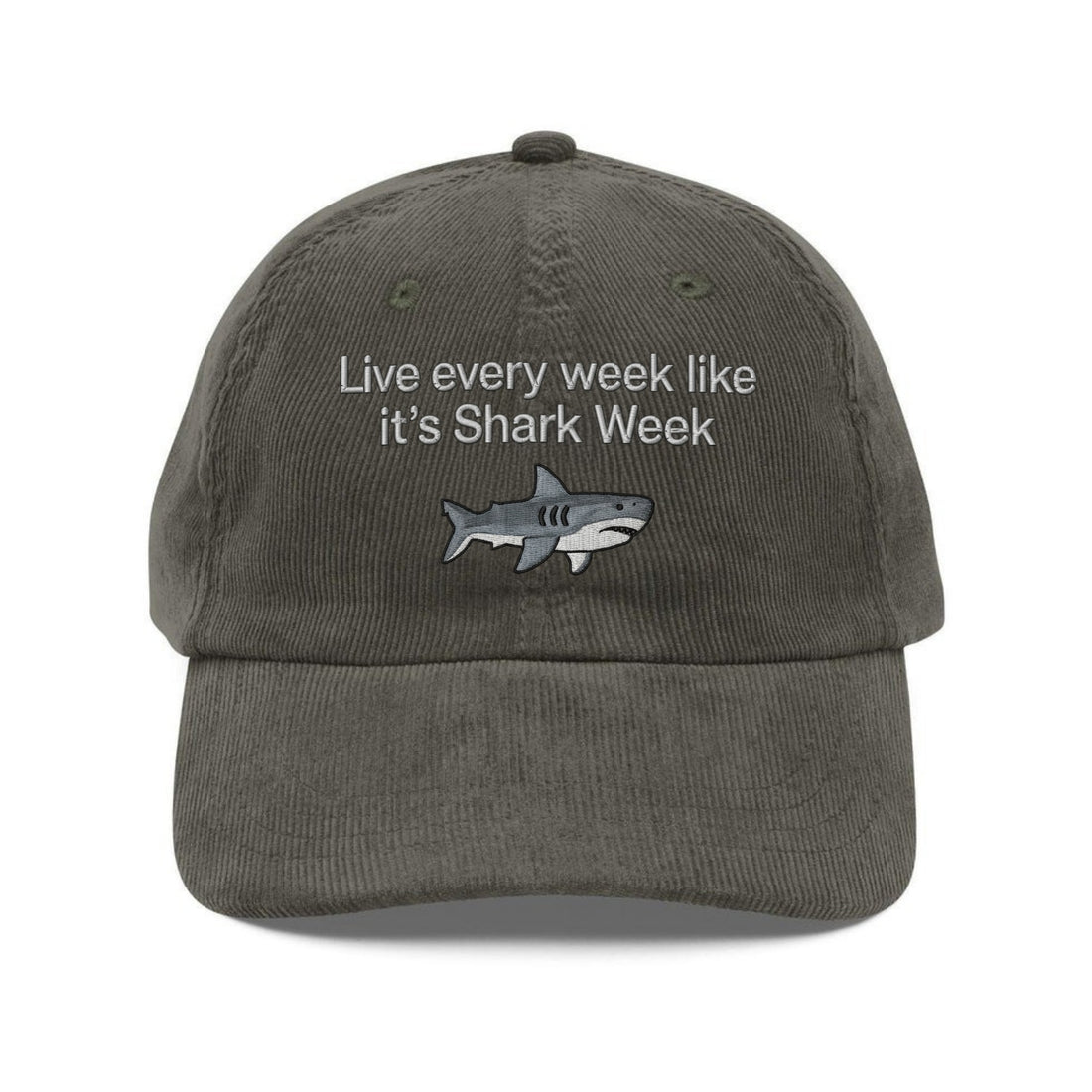 Custom Embroidered Live Every Week Like It's Shark Week Hat