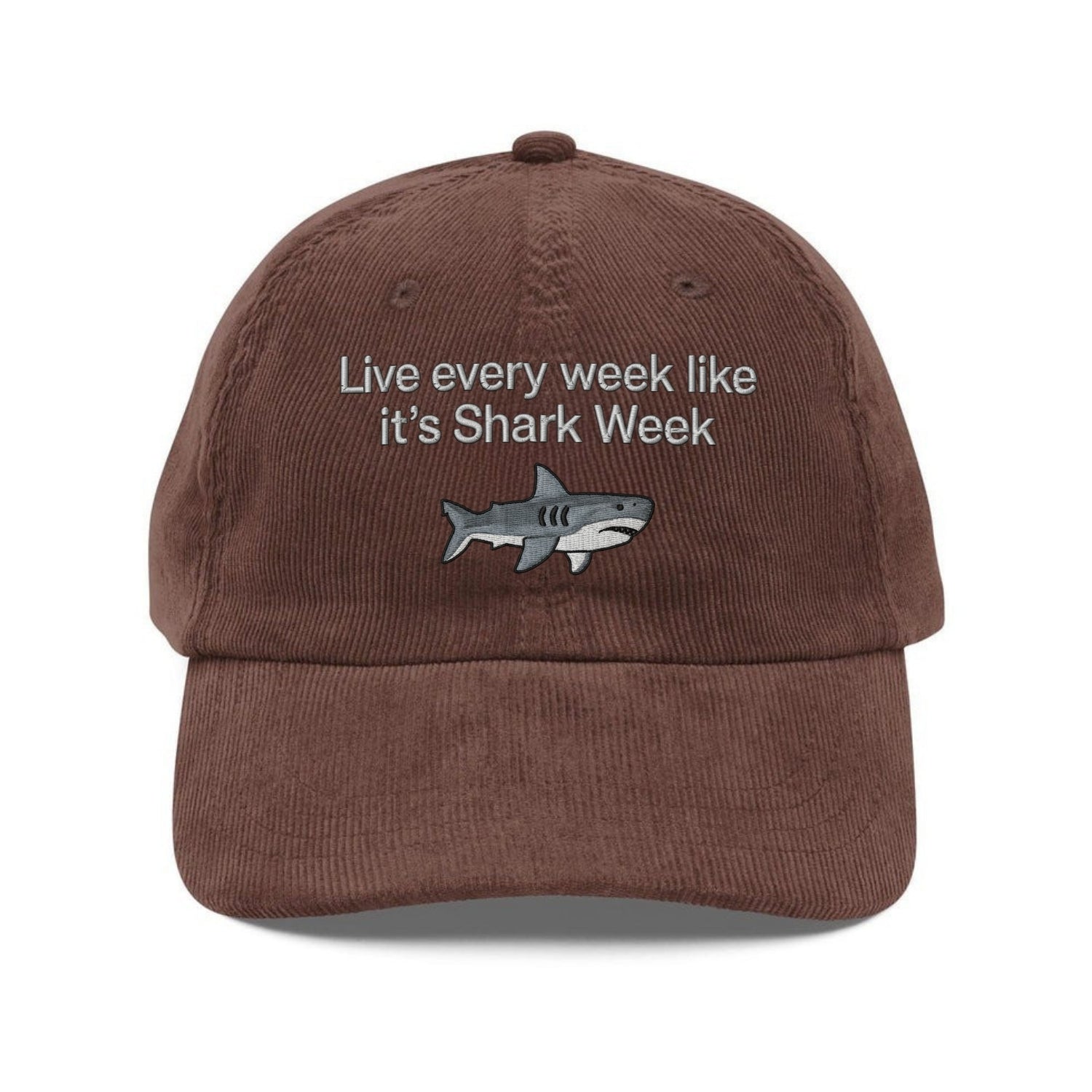 Custom Embroidered Live Every Week Like It's Shark Week Hat