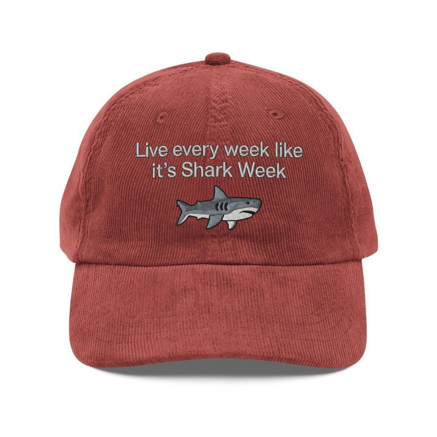 Custom Embroidered Live Every Week Like It's Shark Week Hat