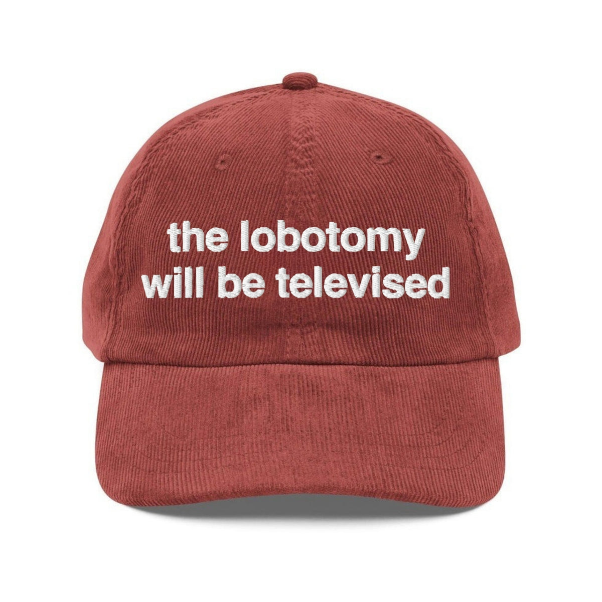 Custom Embroidered Lobotomy will be Televised Hat