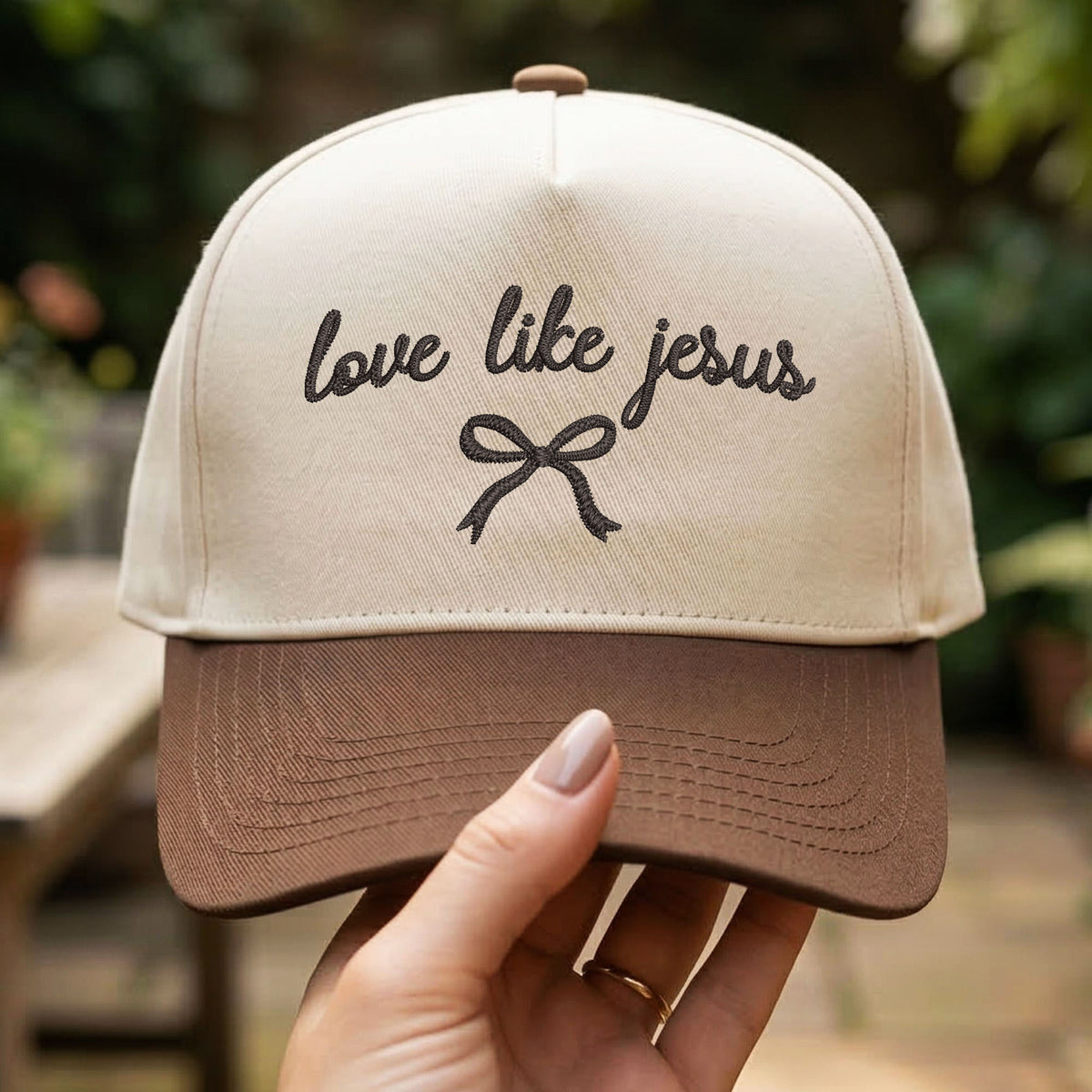 Custom Embroidered Love Like Jesus Snapback Hat