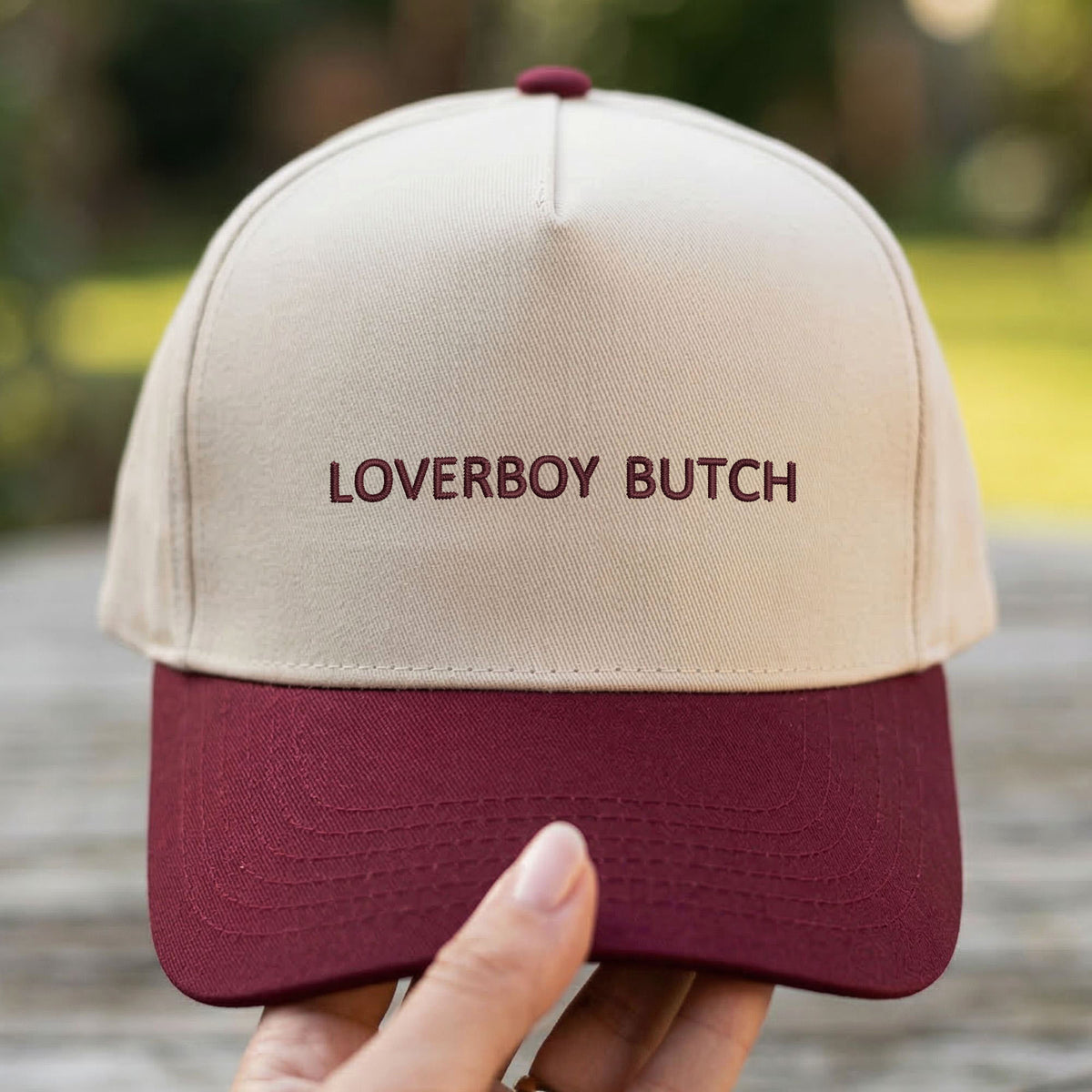Custom Embroidered LoverBoy Butch Snapback Hat