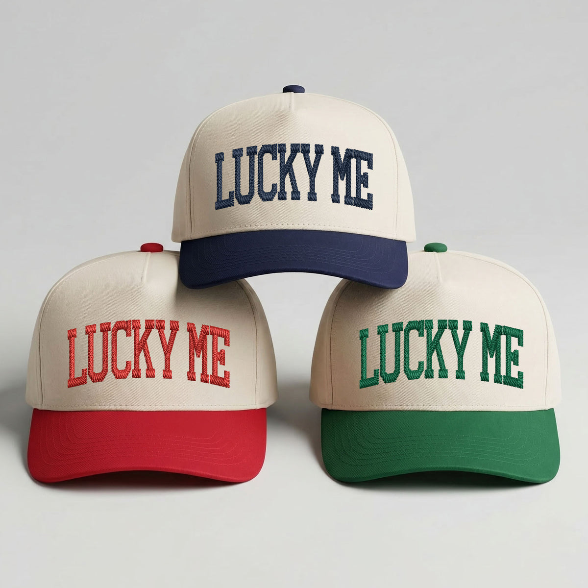 Custom Embroidered Lucky Me Snapback Hat
