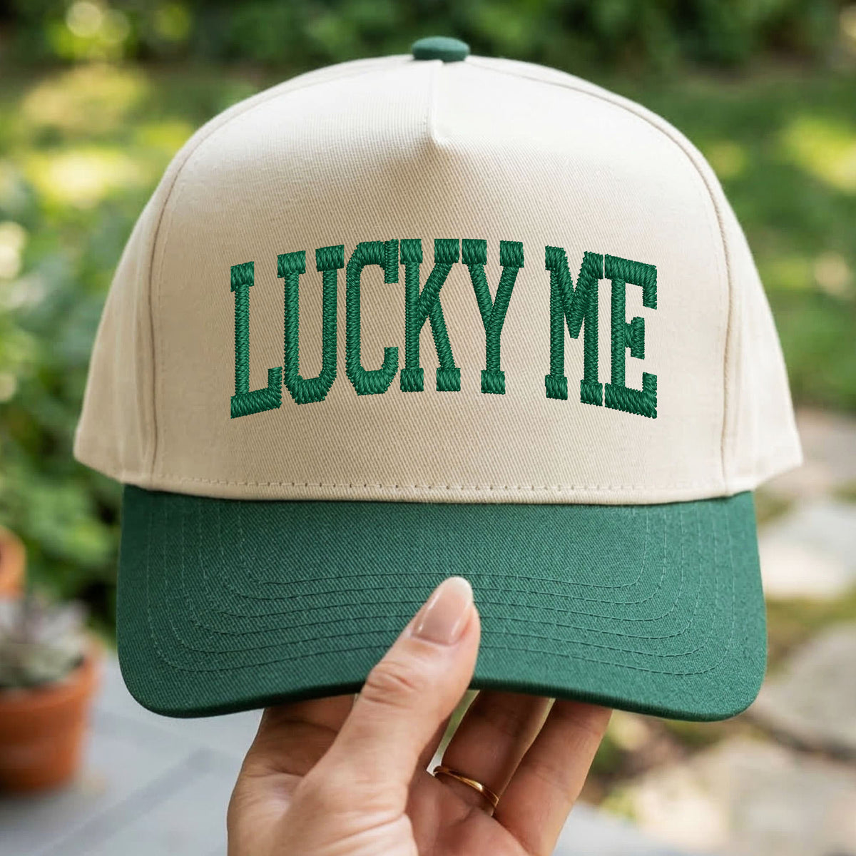 Custom Embroidered Lucky Me Snapback Hat