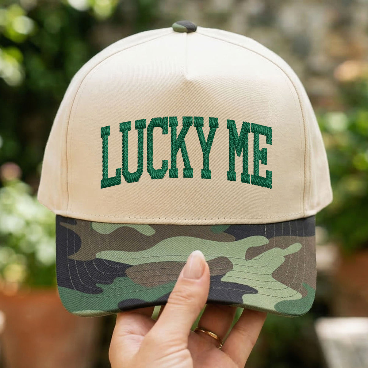 Custom Embroidered Lucky Me Snapback Hat