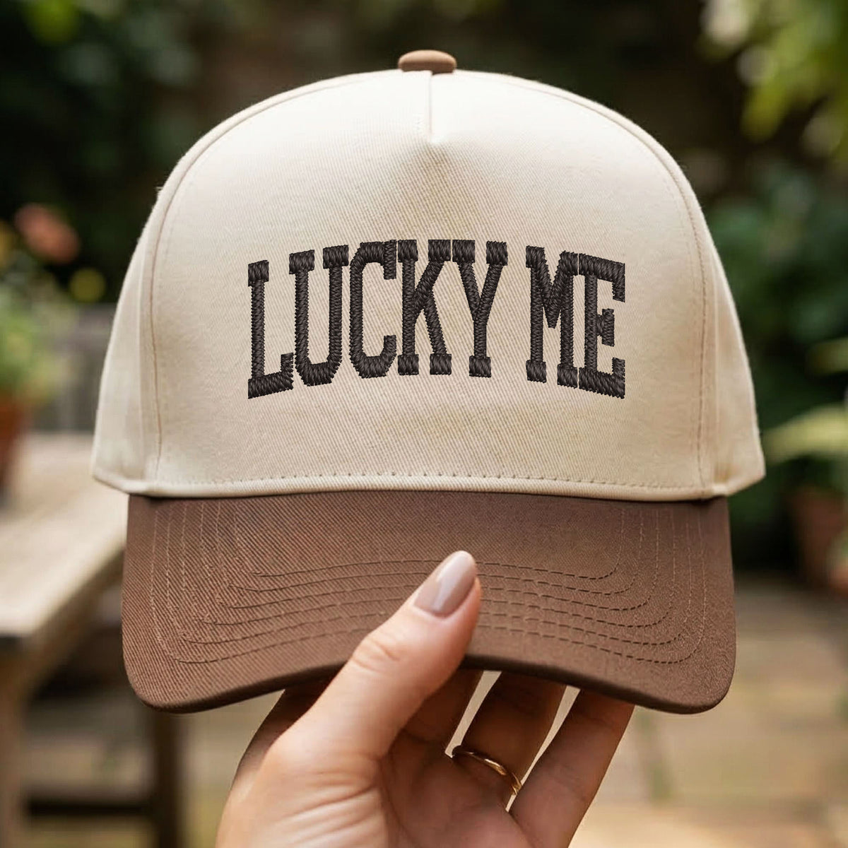 Custom Embroidered Lucky Me Snapback Hat