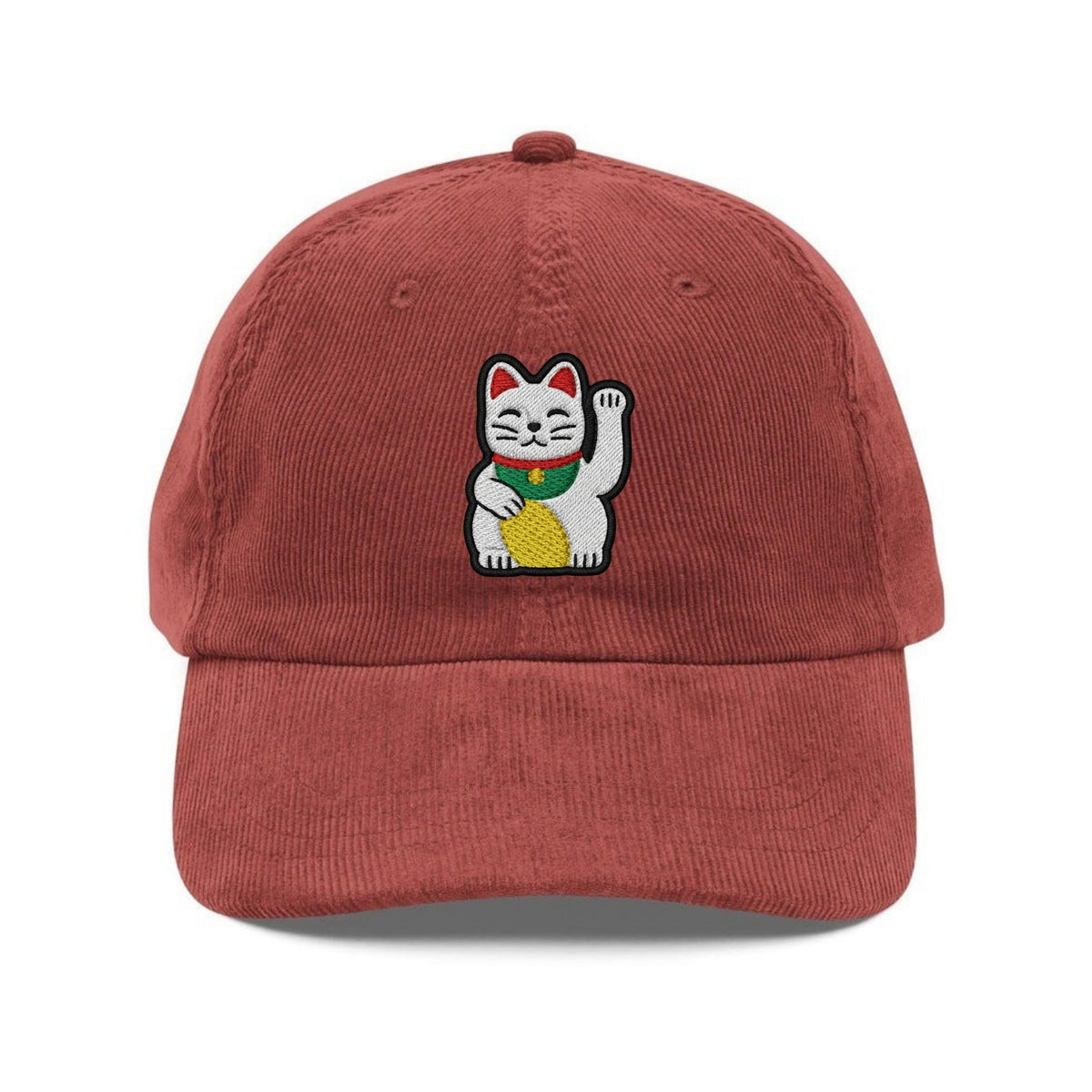 Custom Embroidered Lucky Waving Cat Hat