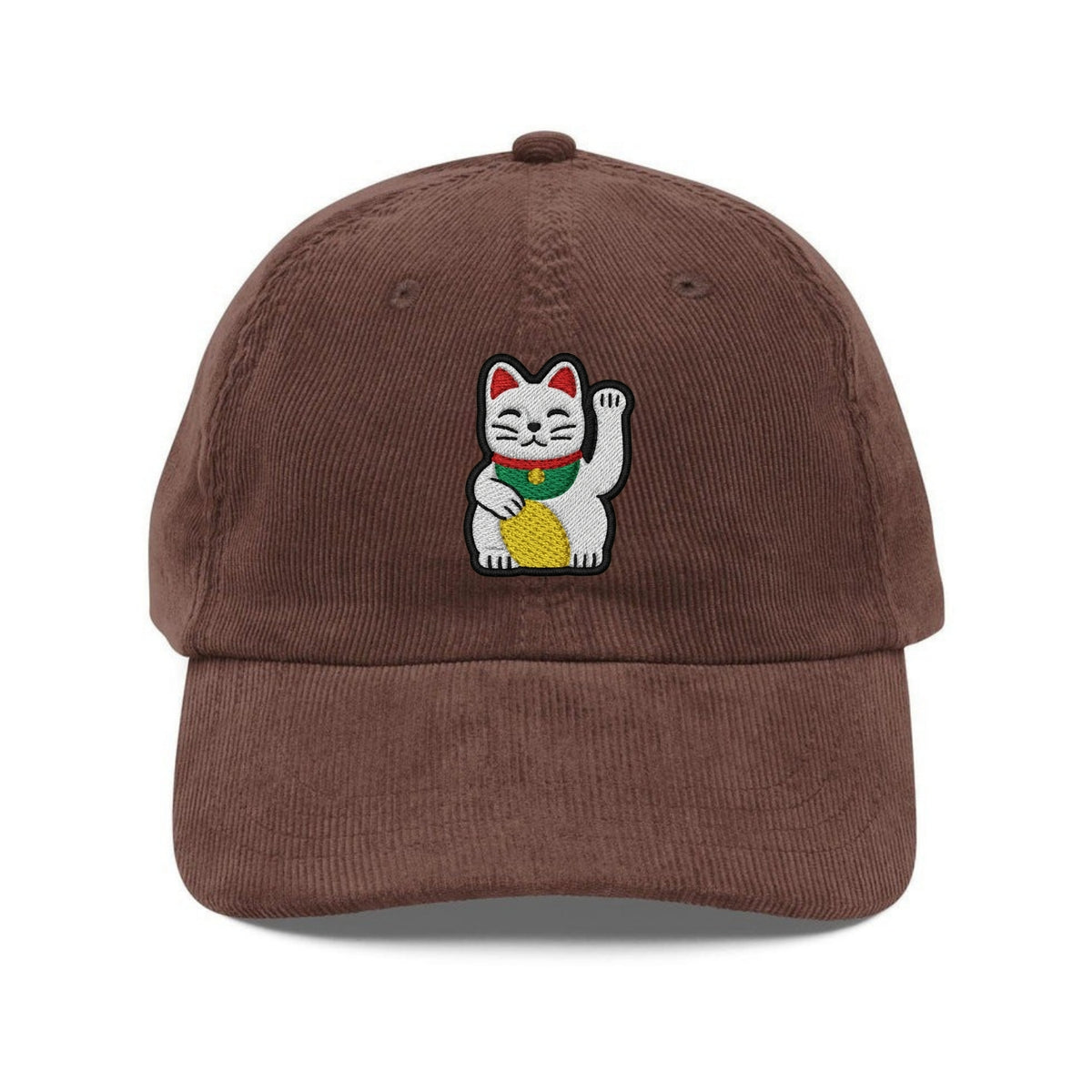Custom Embroidered Lucky Waving Cat Hat