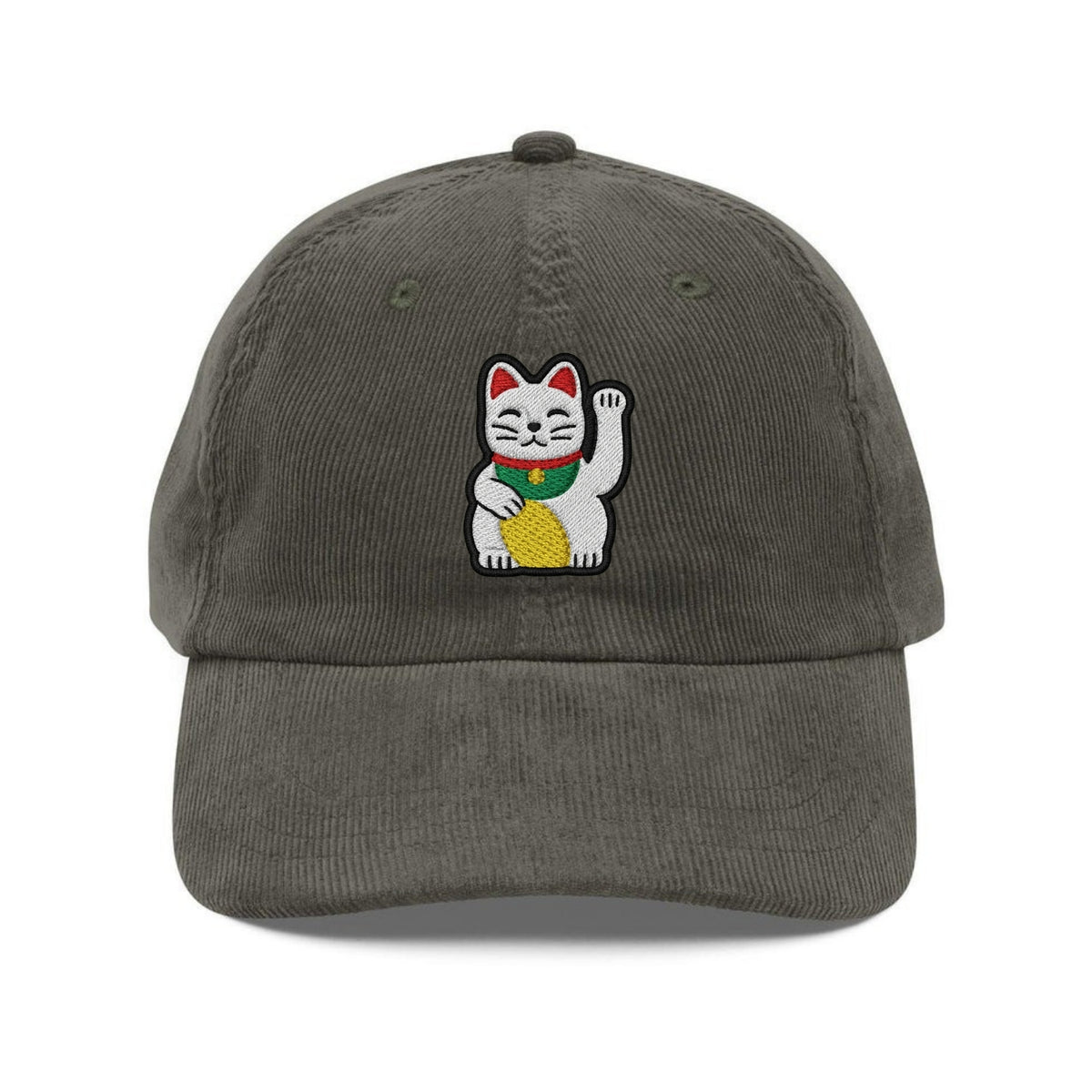Custom Embroidered Lucky Waving Cat Hat