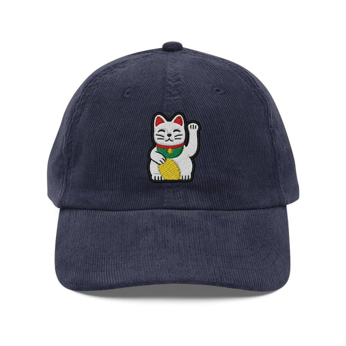 Custom Embroidered Lucky Waving Cat Hat