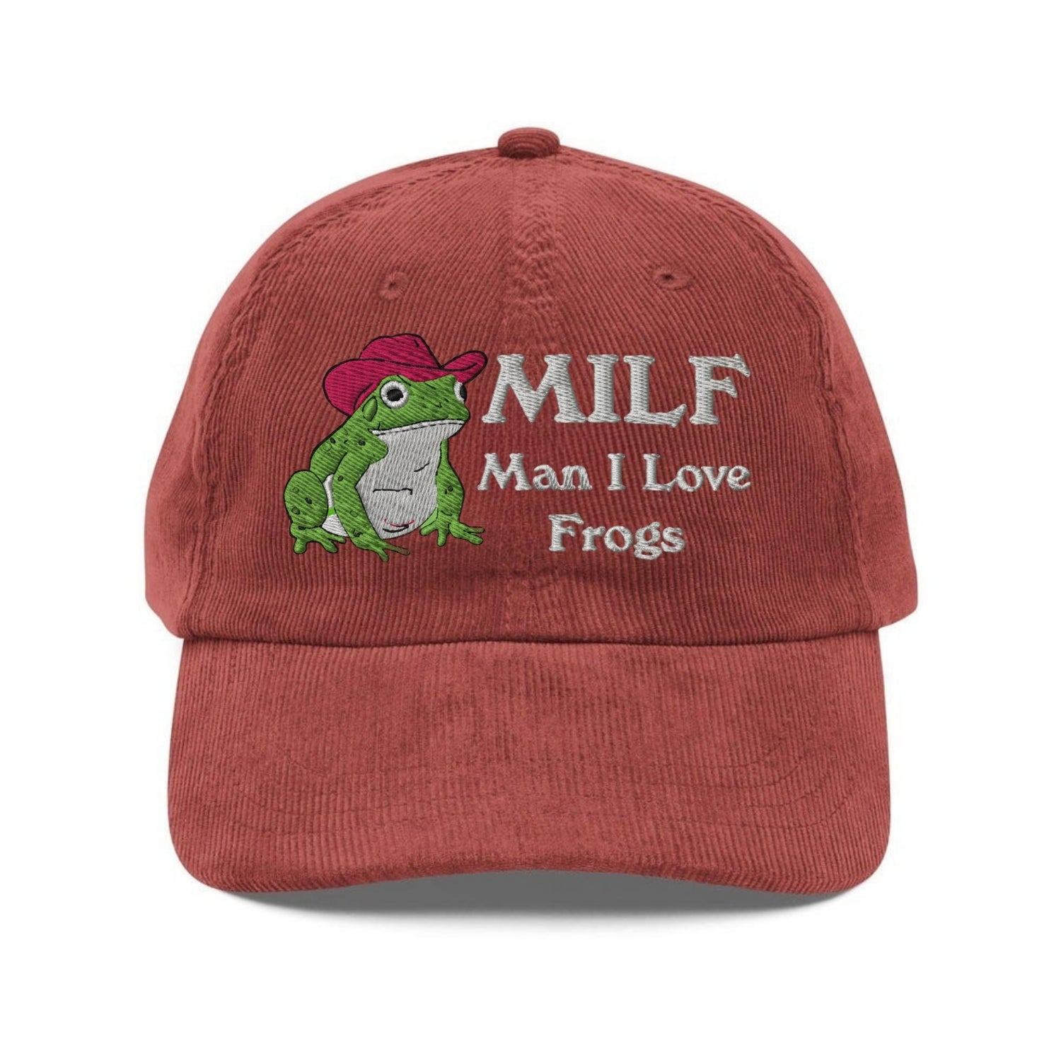 Custom Embroidered MILF Man I Love Frogs Hat