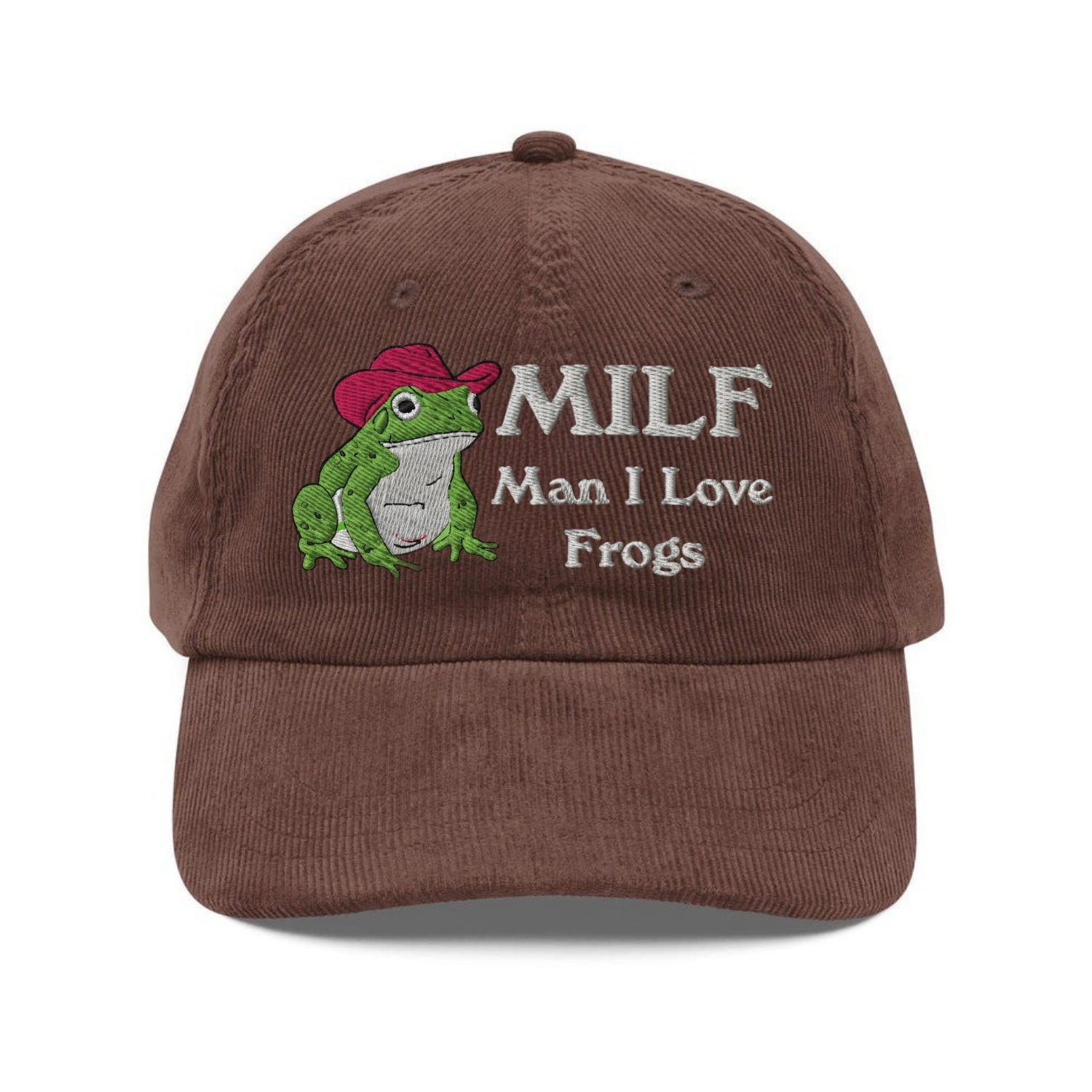 Custom Embroidered MILF Man I Love Frogs Hat