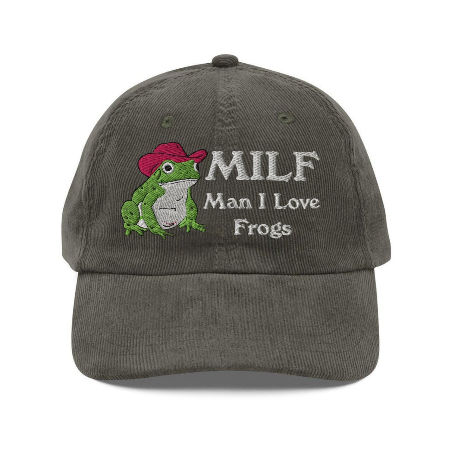 Custom Embroidered MILF Man I Love Frogs Hat