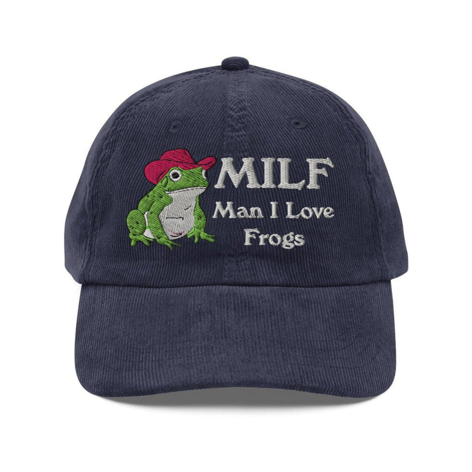 Custom Embroidered MILF Man I Love Frogs Hat