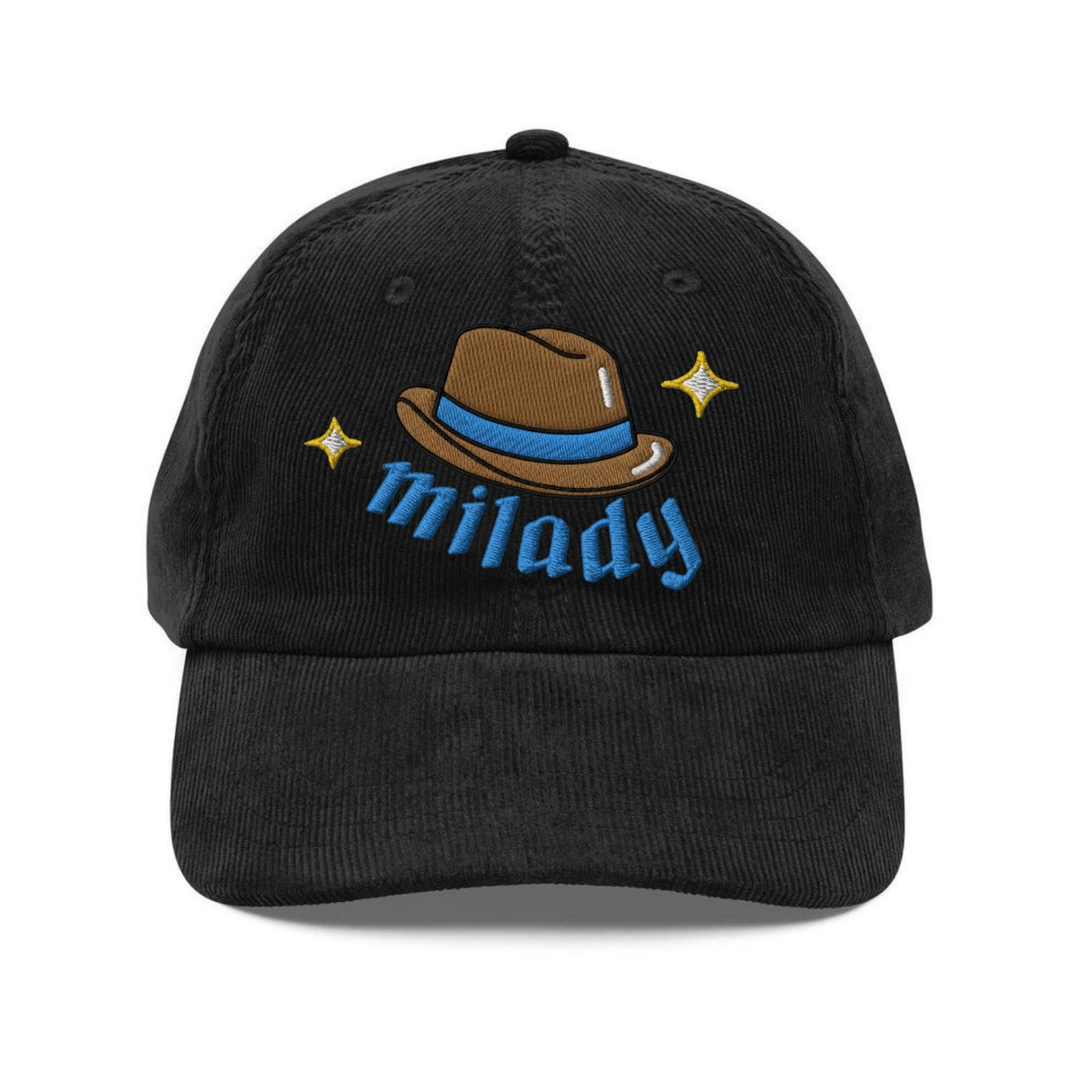 Custom Embroidered M'Lady Fedora Milady Neckbeard Meme Hat