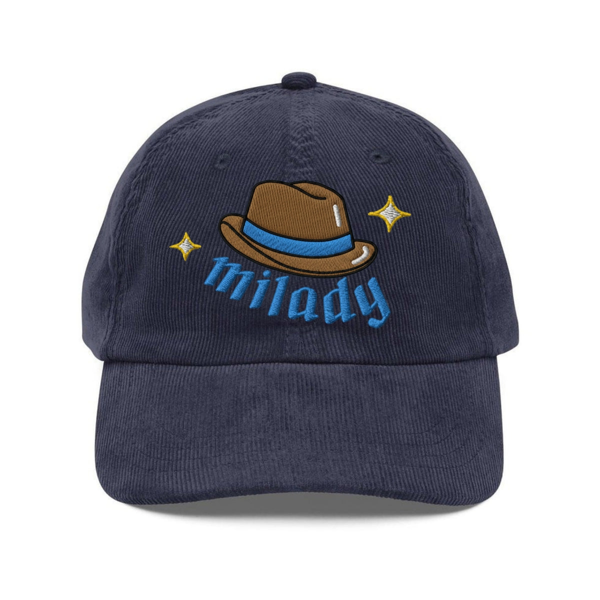 Custom Embroidered M'Lady Fedora Milady Neckbeard Meme Hat