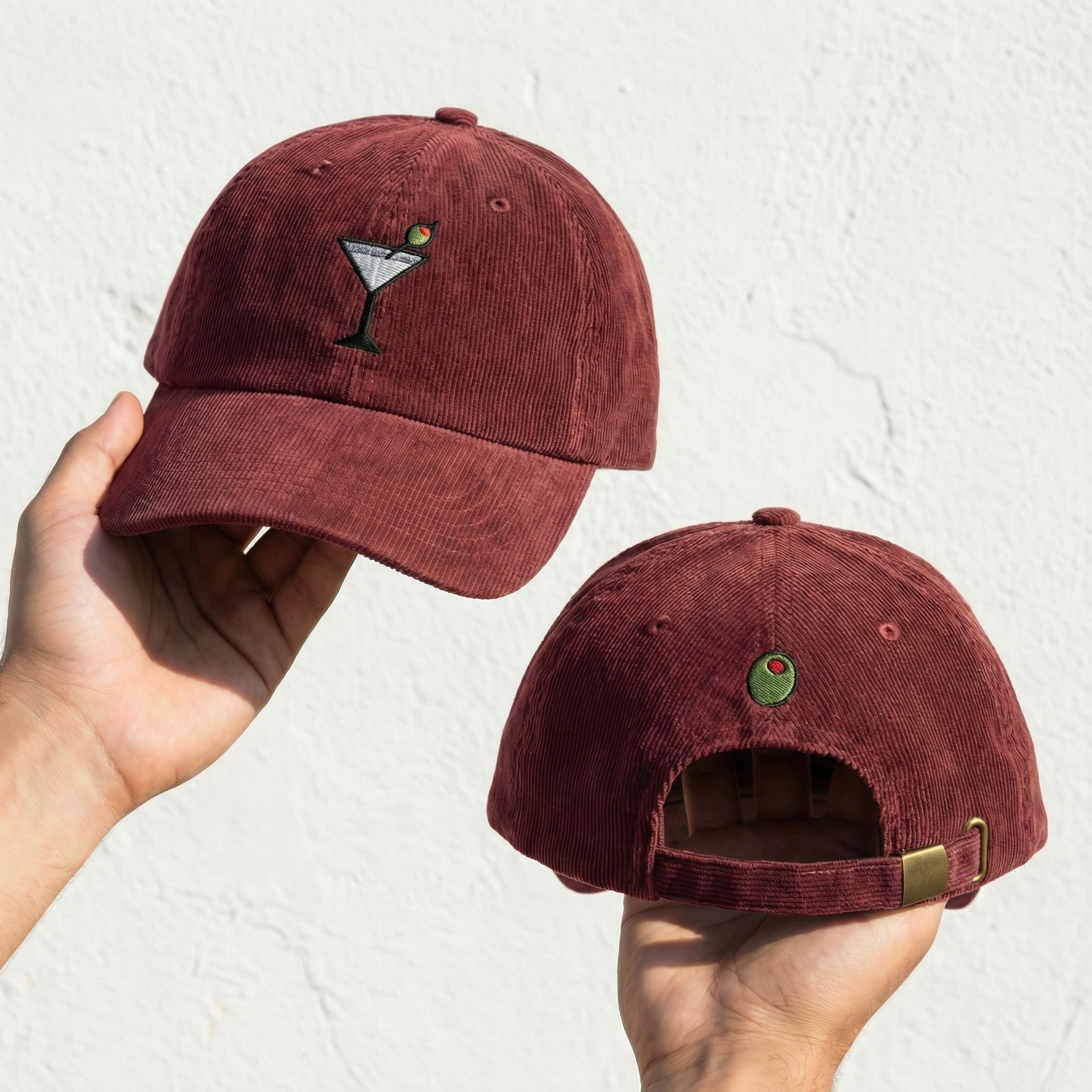 Custom Embroidered Martini Hat - Cocktail Lover Cap