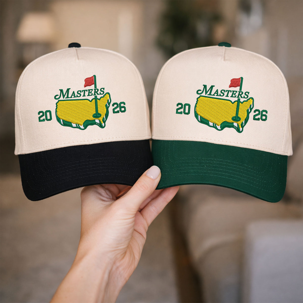 Custom Embroidered Masters Golf Snapback Hat