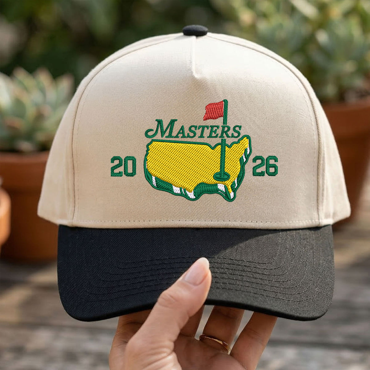 Custom Embroidered Masters Golf Snapback Hat