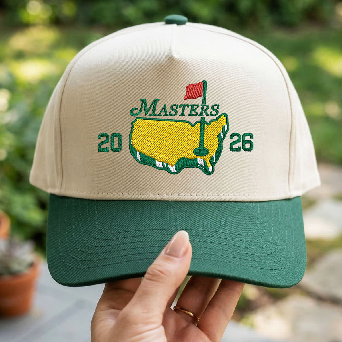 Custom Embroidered Masters Golf Snapback Hat