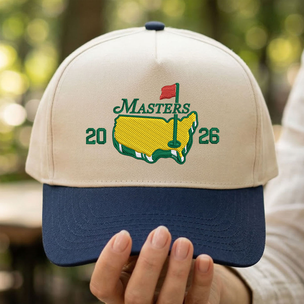 Custom Embroidered Masters Golf Snapback Hat
