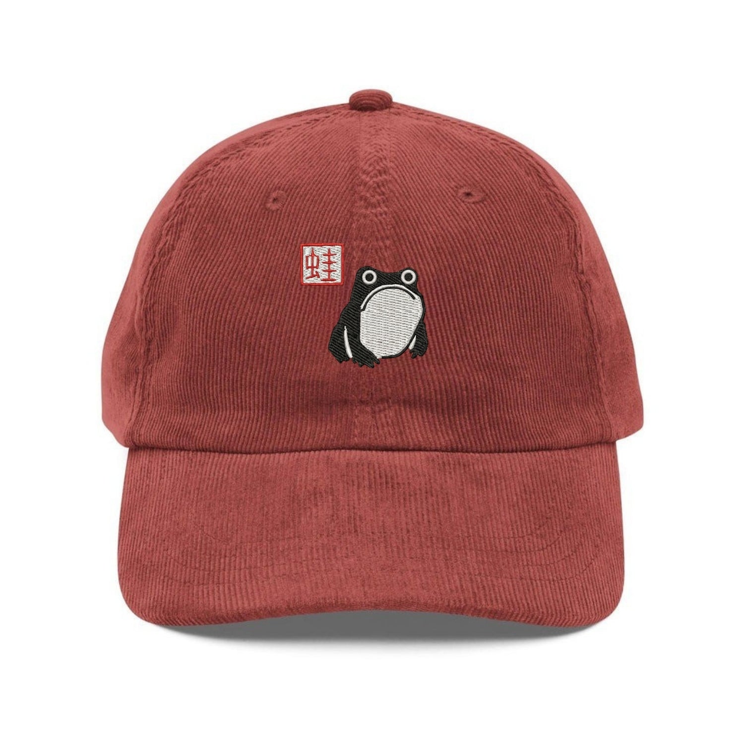 Custom Embroidered Matsumoto Hoji Frog Corduroy Hat