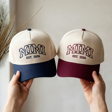 Custom Embroidered Mimi Est 2026 Snapback Hat