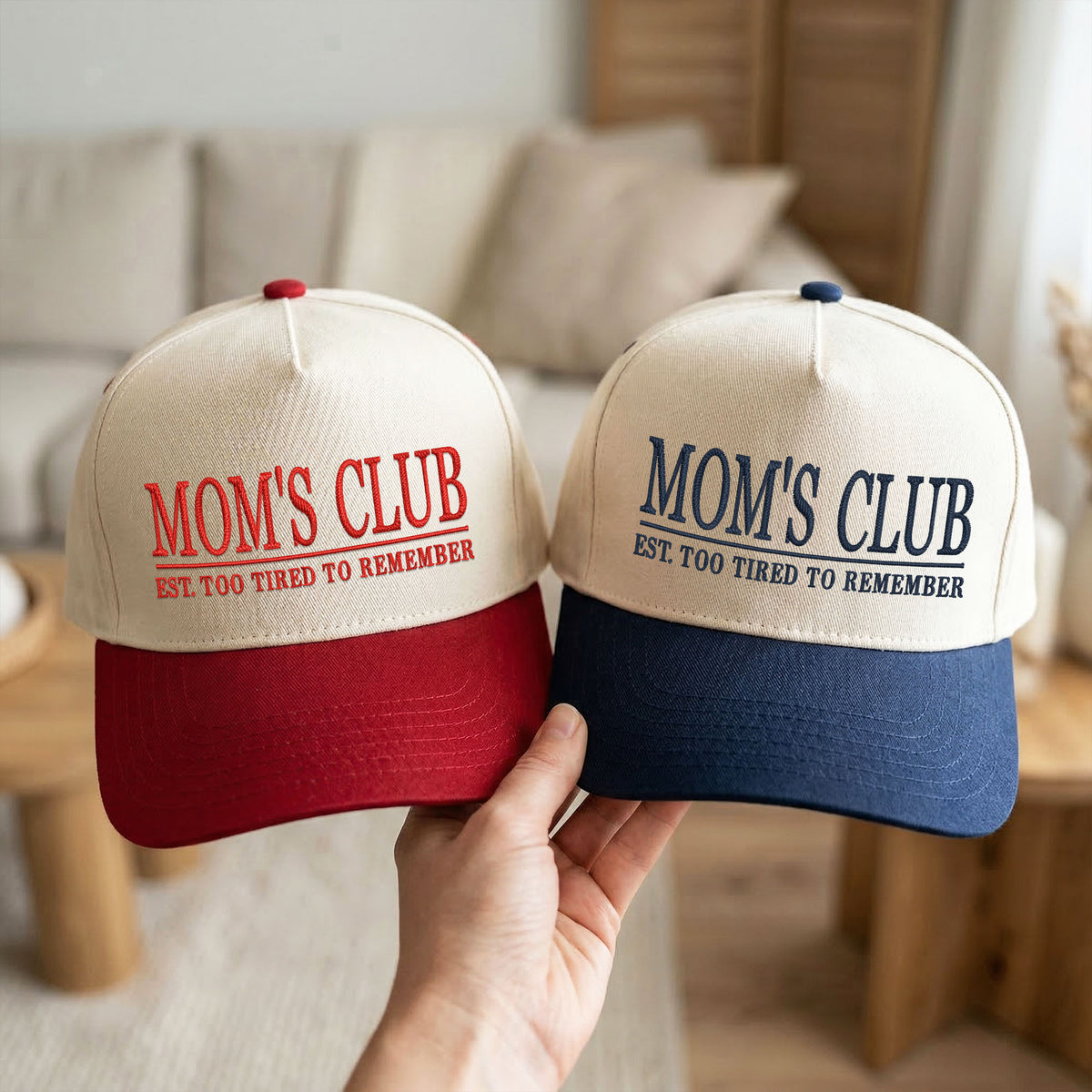 Custom Embroidered Mom's Club Snapback Hat