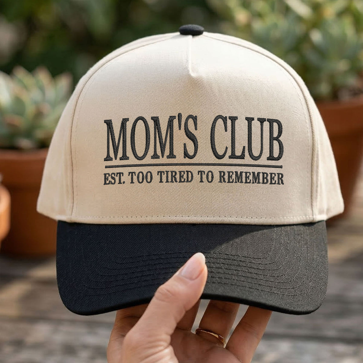 Custom Embroidered Mom's Club Snapback Hat