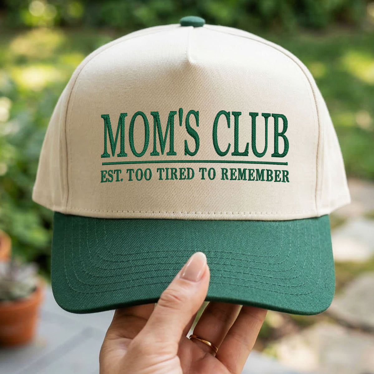 Custom Embroidered Mom's Club Snapback Hat